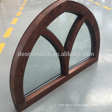 CSA/AAMA/NAMI Certification Aluminum Clad Solid Wood Window With Arched Top